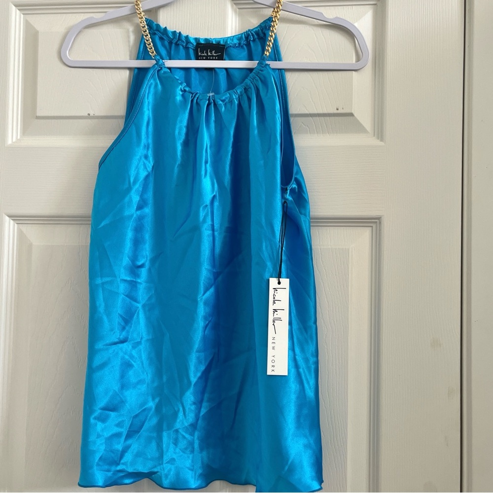 brand new with tag: NWT satin turquoise blue camisole